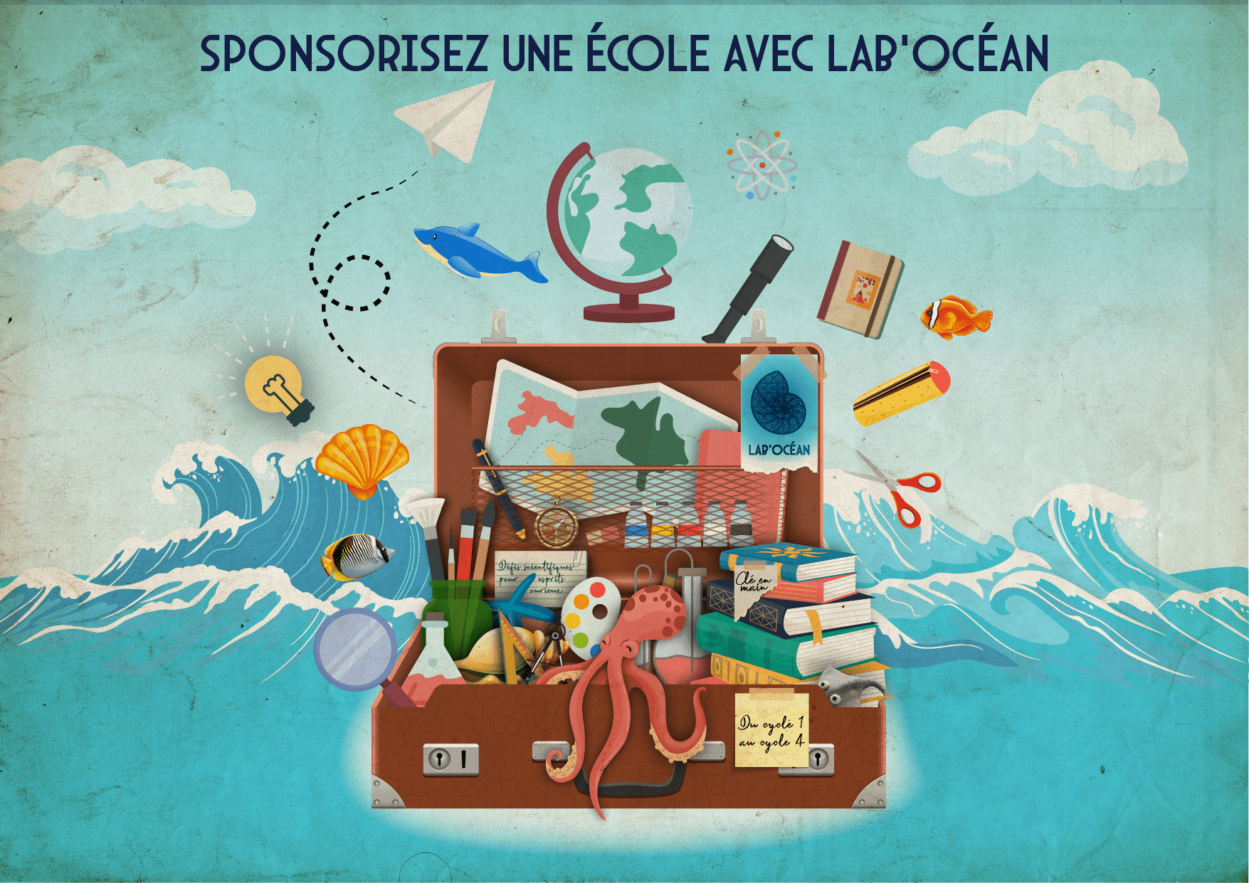 Sponsorisez une école et accélérez la connaissance sur les océans avec Lab'Océan