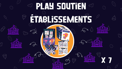 Illustration de la contrepartie 'Play Soutien Établissement - Offrez 1 kit à 7 établissments !'