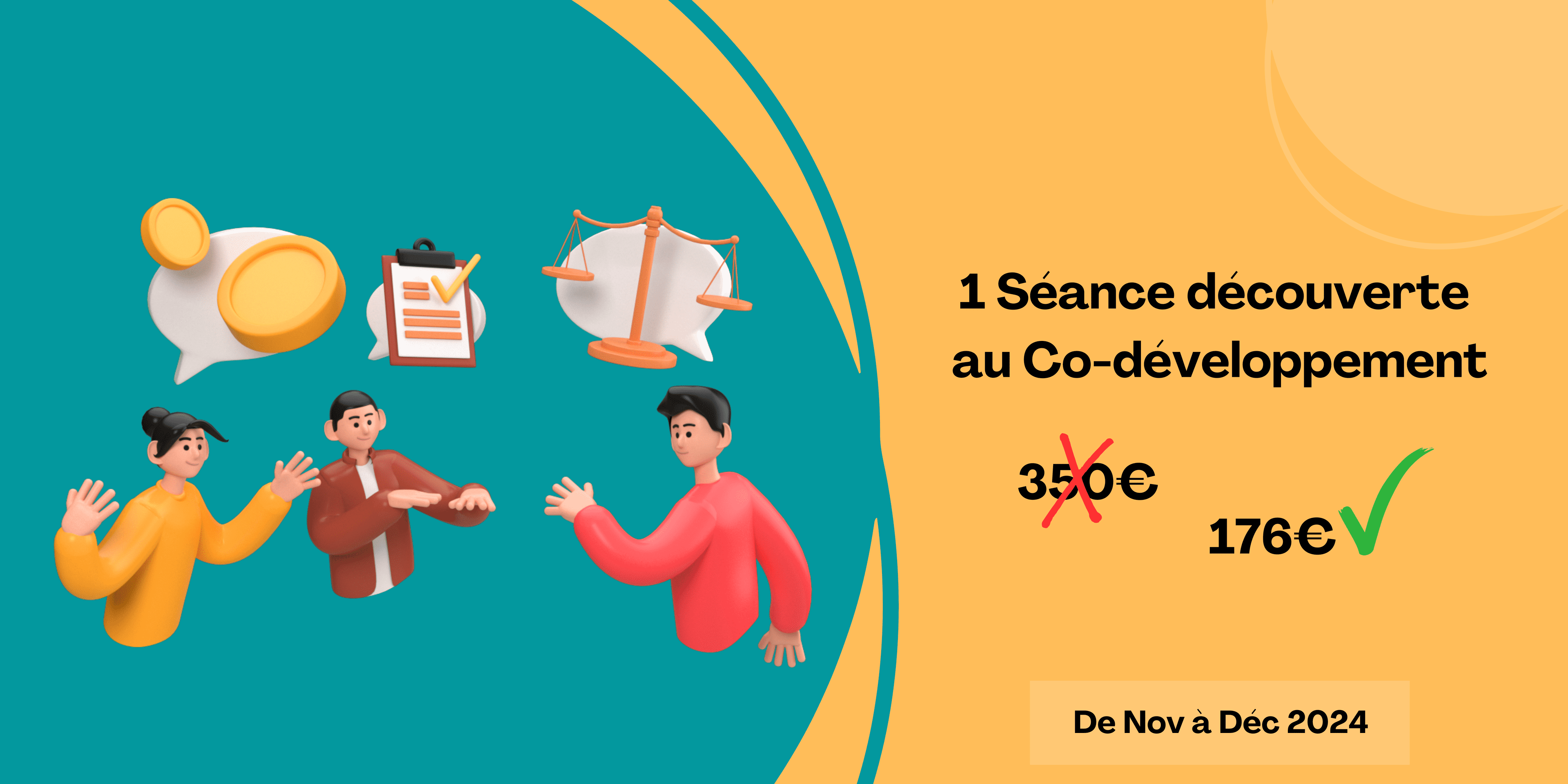 Illustration de la contrepartie 'Séance de découverte de co-développement (3h)'