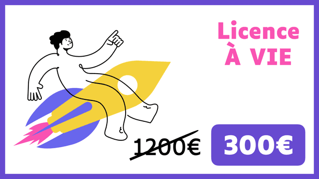 Illustration de la contrepartie 'Licence à vie à Pratico'