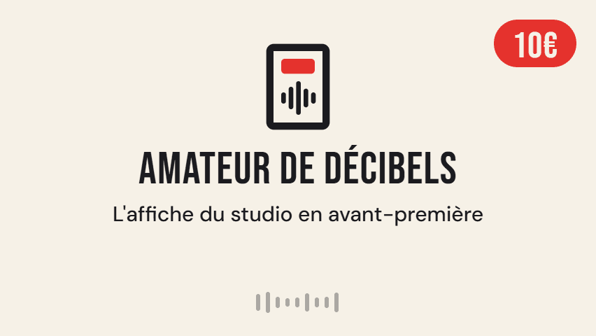Illustration de la contrepartie 'Amateur de décibels'