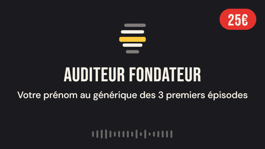 Illustration de la contrepartie 'Auditeur Fondateur'